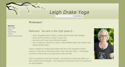 Desktop Screenshot of leighdrakeyoga.com